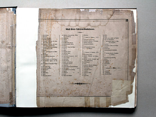 Sohr-Berghaus Universal-Handatlas NL, 1850
Inhoudsopgave / Table of contents