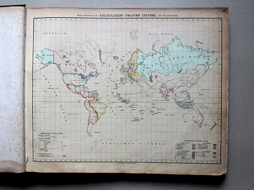 Sohr-Berghaus Universal-Handatlas NL, 1850
5. Geogr. Verbreitung des Christlichen Staaten Systems auf der ganzen Erde