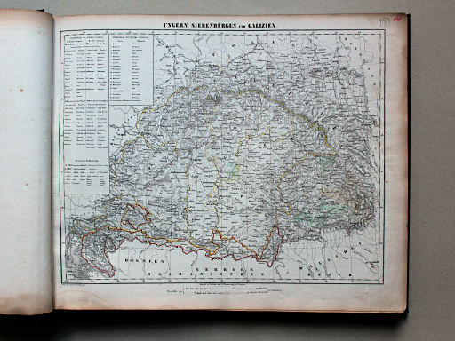 Sohr-Berghaus Universal-Handatlas NL, 1850
13. Ungern, Siebenbürgen und Galizien