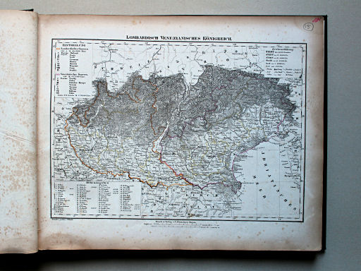Sohr-Berghaus Universal-Handatlas NL, 1850
15. Lombardisch Venezianisches Königreich