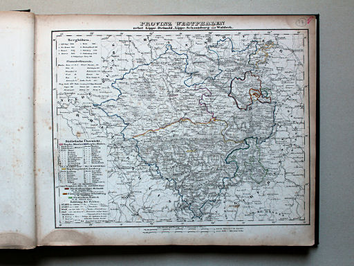 Sohr-Berghaus Universal-Handatlas NL, 1850
17. Provinz Westphalen nebst Lippe-Detmold, Lippe-Schaumburg und Waldeck