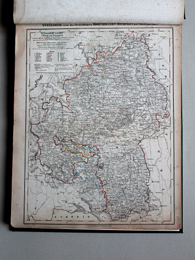 Sohr-Berghaus Universal-Handatlas NL, 1850
20. Würtemberg nebst den Fütsrenthümern Hohenzollern-Hechingen und Sigmaringen