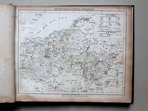 Sohr-Berghaus Universal-Handatlas NL, 1850
24. Die Grossherzogthümer Mecklenburg