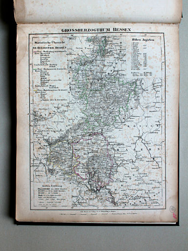 Sohr-Berghaus Universal-Handatlas NL, 1850
28. Grossherzogthum Hessen