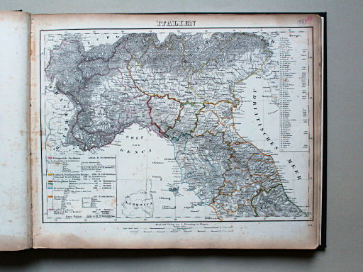 Sohr-Berghaus Universal-Handatlas NL, 1850
33. [Nördliches] Italien
