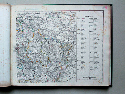 Sohr-Berghaus Universal-Handatlas NL, 1850
36. General-Karte von Frankreich [Nordöstliches Frankreich]