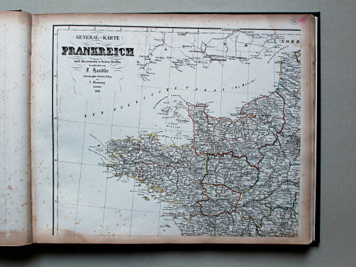 Sohr-Berghaus Universal-Handatlas NL, 1850
37. General-Karte von Frankreich [Nordwestliches Frankreich]