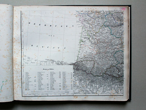Sohr-Berghaus Universal-Handatlas NL, 1850
39. General-Karte von Frankreich [Südwestliches Frankreich]