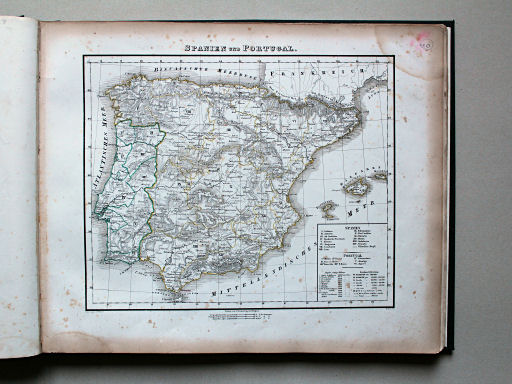 Sohr-Berghaus Universal-Handatlas NL, 1850
40. Spanien und Portugal