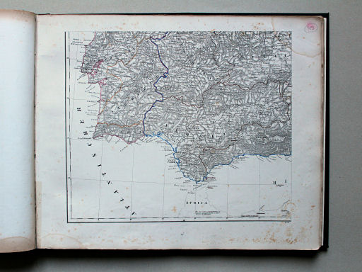Sohr-Berghaus Universal-Handatlas NL, 1850
44. Spanien und Portugal [Südwestliches Spanien mit Portugal]