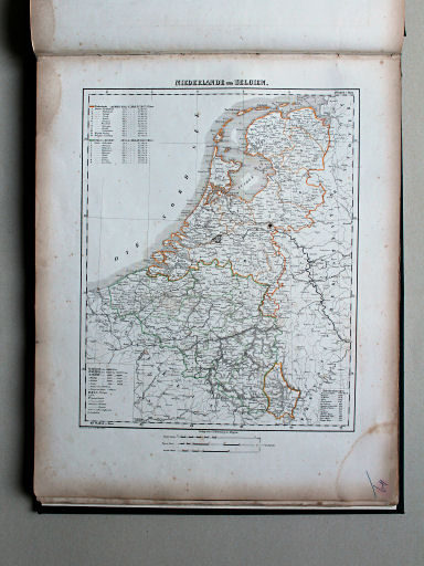 Sohr-Berghaus Universal-Handatlas NL, 1850
49. Niederlande und Belgien