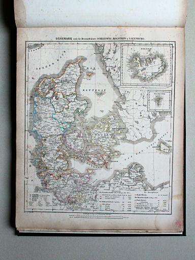 Sohr-Berghaus Universal-Handatlas NL, 1850
50. Dänemark und die Herzogthümer Schleswig, Holstein u. Lauenburg