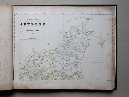Sohr-Berghaus Universal-Handatlas NL, 1850
51. Halbinsel Jütland [Nord]