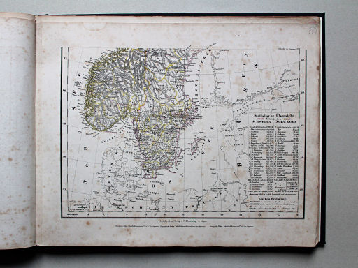 Sohr-Berghaus Universal-Handatlas NL, 1850
55. Schweden und Norwegen [Süd]