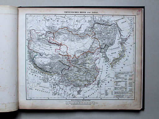 Sohr-Berghaus Universal-Handatlas NL, 1850
74. Chinesisches Reich und Japan
