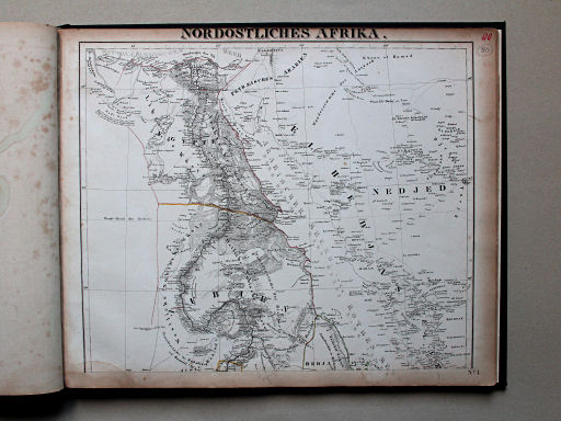 Sohr-Berghaus Universal-Handatlas NL, 1850
80. Nordöstliches Afrika 1