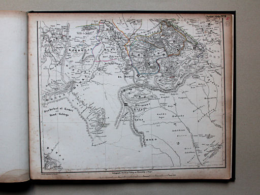 Sohr-Berghaus Universal-Handatlas NL, 1850
81. Nordöstliches Afrika 2