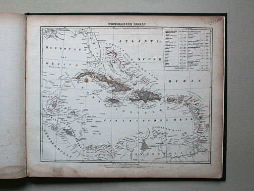 Sohr-Berghaus Universal-Handatlas NL, 1850
93. Westindische Inseln