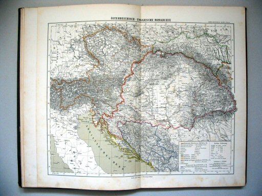 Sohr-Berghaus Hand-Atlas, Österreich (1884)
5. Österreichisch-Ungarische Monarchie