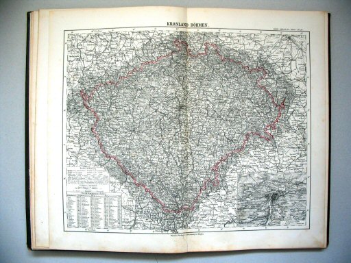 Sohr-Berghaus Hand-Atlas, Österreich (1884)
7. Kronland Böhmen