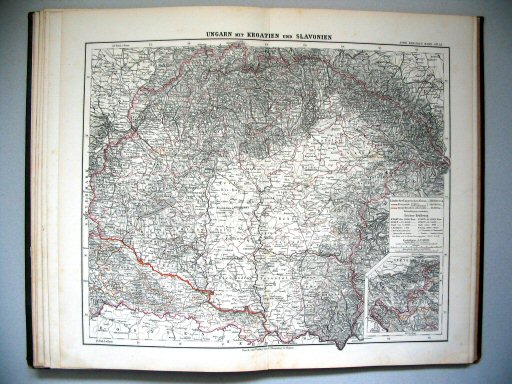 Sohr-Berghaus Hand-Atlas, Österreich (1884)
12. Ungarn mit Kroatien und Slavonien