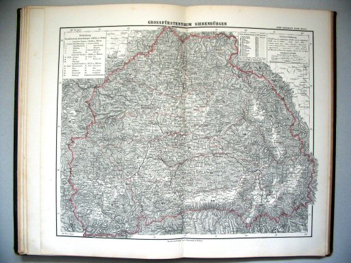 Sohr-Berghaus Hand-Atlas, Österreich (1884)
13. Grossfürstenthum Siebenbürgen