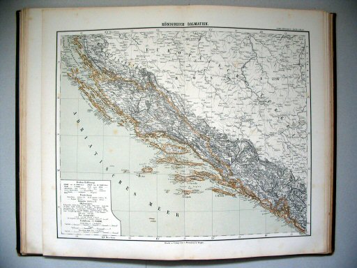 Sohr-Berghaus Hand-Atlas, Österreich (1884)
15. Königreich Dalmatien