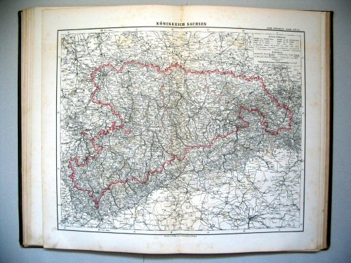 Sohr-Berghaus Hand-Atlas, Österreich (1884)
19. Königreich Sachsen