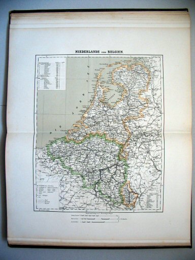 Sohr-Berghaus Hand-Atlas, Österreich (1884)
26. Niederlande und Belgien