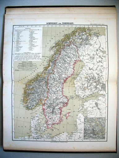 Sohr-Berghaus Hand-Atlas, Österreich (1884)
27. Schweden und Norwegen