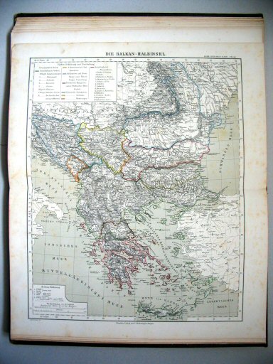 Sohr-Berghaus Hand-Atlas, Österreich (1884)
29. Die Balkan-Halbinsel