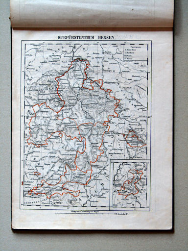 Sohr's Atlas von Deutschland, 1841
4. Kurfürstenthum Hessen