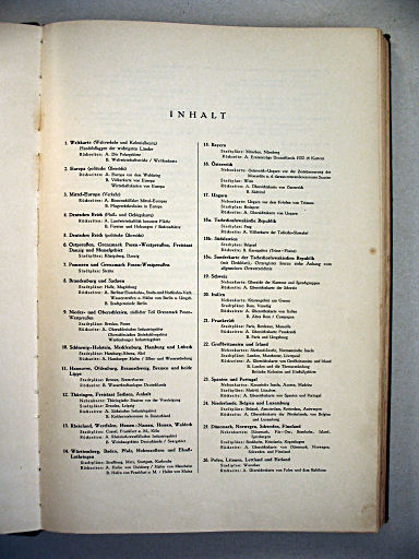 Ullsteins Weltatlas (1923)
Inhoudsopgave, 1 / Table of contents, 1