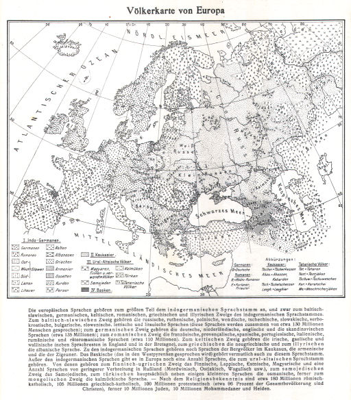 Ullsteins Weltatlas (1923)
2RB. Völkerkarte von Europa
Europa (etnografisch) / Europe (ethnographical)