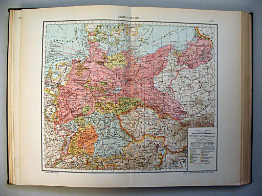 Ullsteins Weltatlas (1923)
5. Deutsches Reich
Duitsland (staatkundig) / Germany (political)