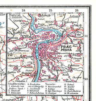 Ullsteins Weltatlas (1923)
18a. Prag / Praha
Praag / Prague