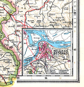 Ullsteins Weltatlas (1923)
18b. Belgrad / Beograd
Belgrado / Belgrade (Београд)