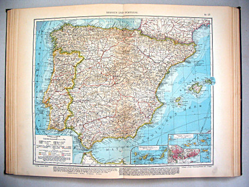 Ullsteins Weltatlas (1923)
23. Spanien und Portugal
Spanje en Portugal / Spain and Portugal
