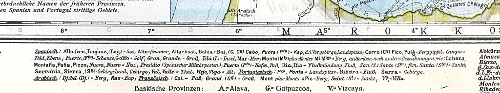 Ullsteins Weltatlas (1923)
23. Spanien und Portugal (politisch)
Tekst in benedenmarge / Bottom margin text