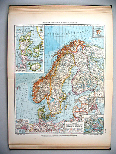 Ullsteins Weltatlas (1923)
25. Dänemark, Norwegen, Schweden, Finnland
Denemarken, Noorwegen, Zweden, Finland
Denmark, Norway, Sweden, Finland