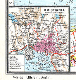 Ullsteins Weltatlas (1923)
25f. Kristiania
Kristiania (Oslo)