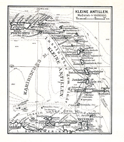 Ullsteins Weltatlas (1923)
41RB1. Kleine Antillen
Kleine Antillen / Lesser Antilles
