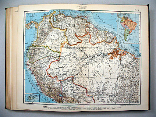 Ullsteins Weltatlas (1923)
42. Südamerika (nördlicher Teil)
Zuid-Amerika (noordelijk deel) / South America (northern half)