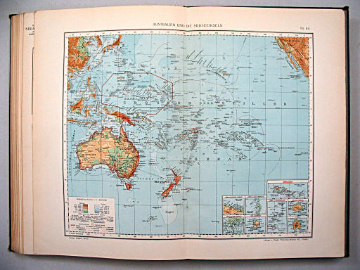 Ullsteins Weltatlas (1923)
44. Australien und die Südsee-Inseln
Australië en Oceanië / Australia and Oceania