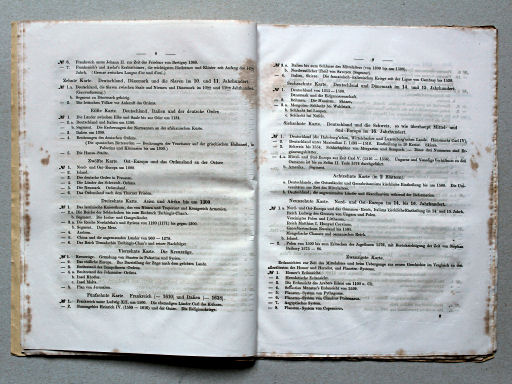 von Wedell's Historischer Hand-Atlas, 1856
Inhoudsopgave / Table of contents (p. 8-9)