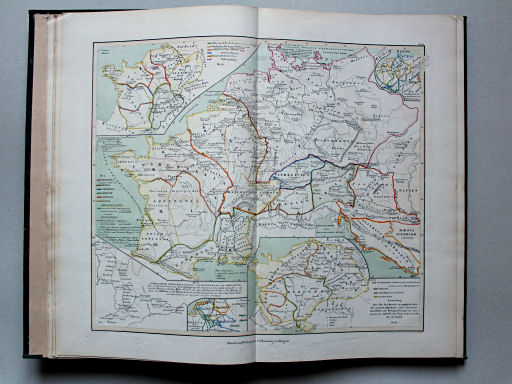 von Wedell's Historischer Hand-Atlas, 1856
4. [Gallien und Germanien bis in's 6te Jahrhundert]