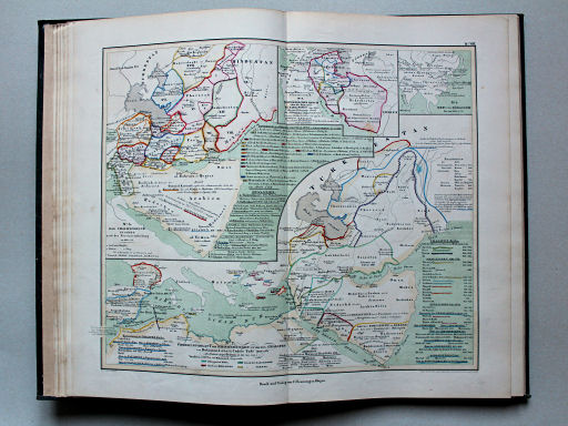 von Wedell's Historischer Hand-Atlas, 1856
8. [Die Reiche der Araber bis um 900]