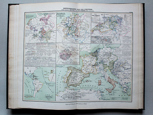 von Wedell's Historischer Hand-Atlas, 1856
17. Deutschland und die Schweiz, so wie überhaupt Mittel- und Südost-Europa im XVI. Jahrhundert