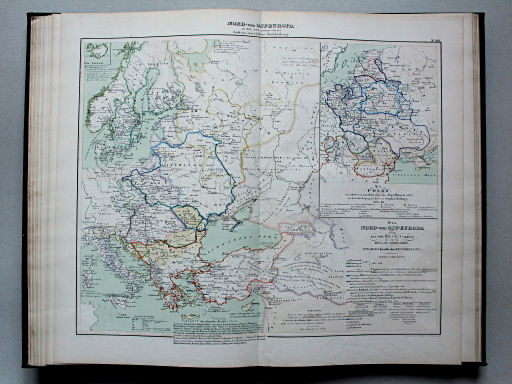 von Wedell's Historischer Hand-Atlas, 1856
19. Nord- und Ost-Europa im XIV.-XVI. Jahrhundert. Italien's kirchliche Eintheilung