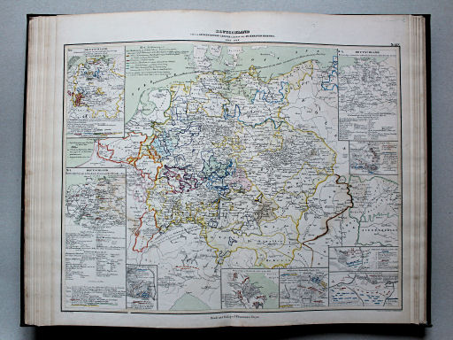 von Wedell's Historischer Hand-Atlas, 1856
25. Deutschland und die angrenzenden Länder während des 30 jährigen Krieges, 1618-1648